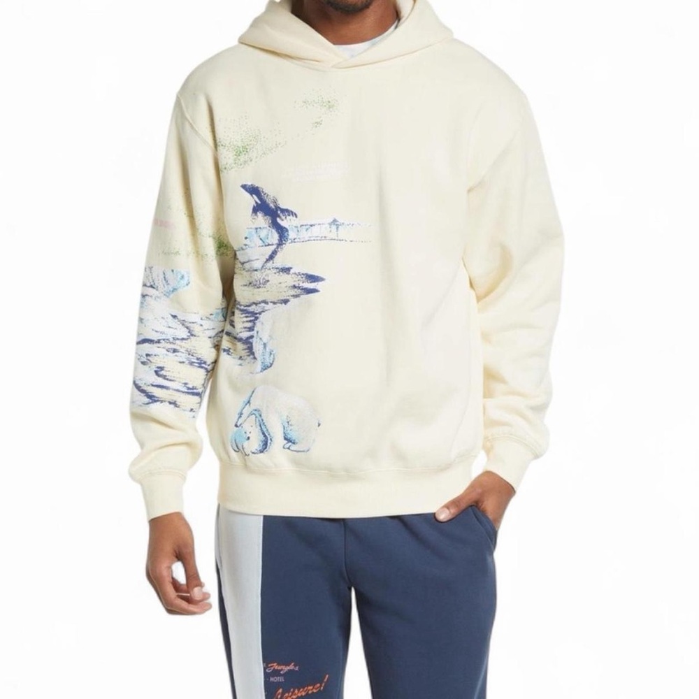 Jungles The Cold Graphic Hoodie Birch M